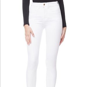 Good American Jeans - Good American Good Legs Cascade Hem White Denim 26 Good American Jeans - Good American Good Legs Cascade Hem White Denim 26